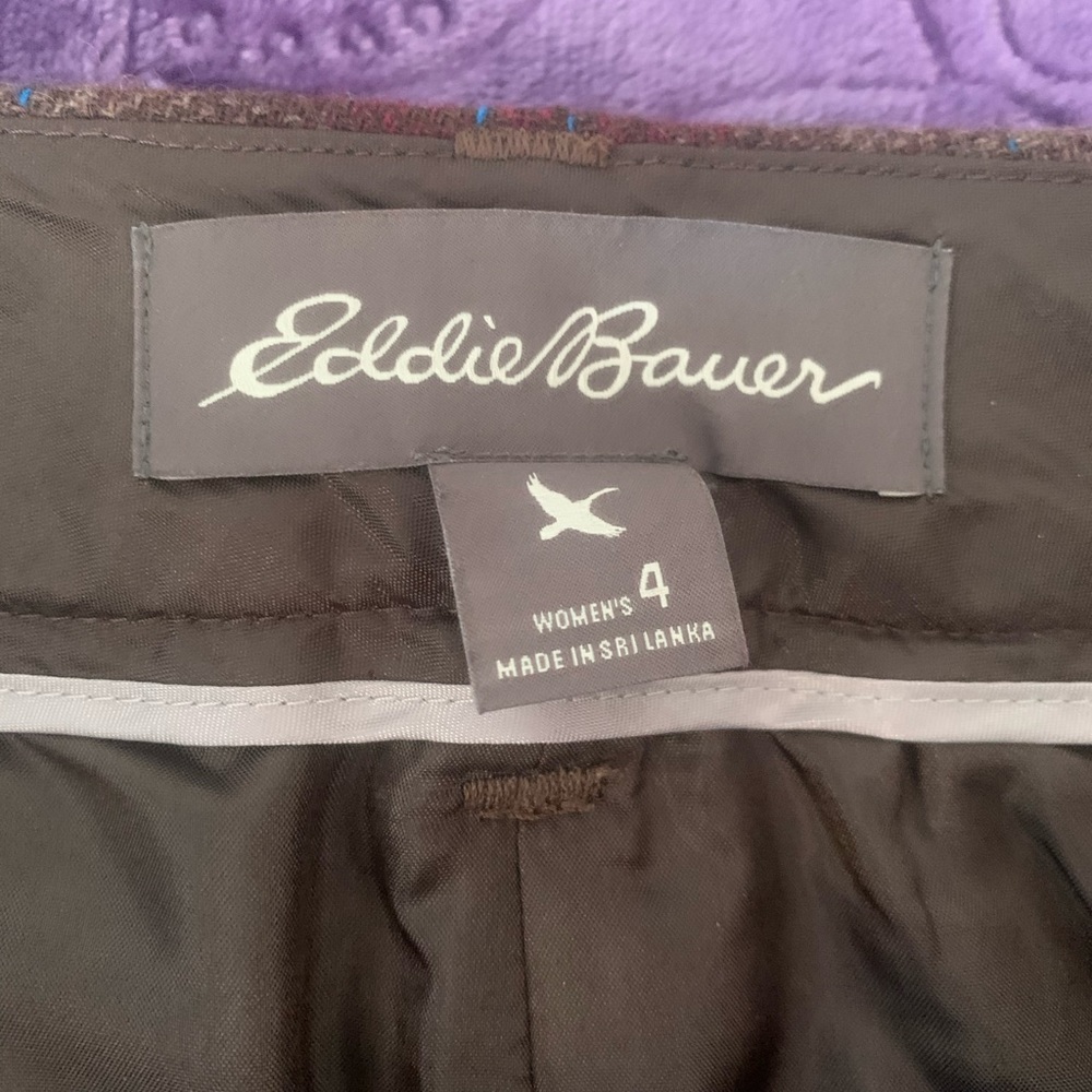 Eddie Bauer plaid midi skirt